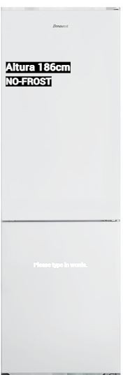 Frigorifico combi benavent CBVEW185 NoFrost Blanco 186cm