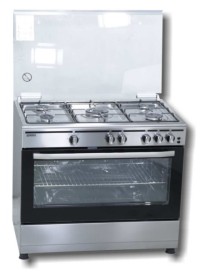 Cocina de gas Rommer CHG960XFG NATURAL Gas Butano Gas Natural 5 fuegos Inox